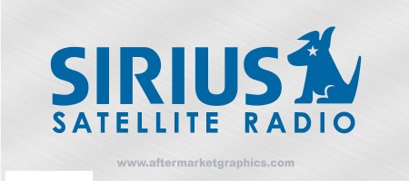 Sirius Satellite Decals - Pair (2 pieces)
